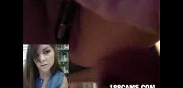  Library mastrubation of cute girl show on cam